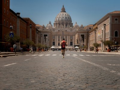Jogging Rome in the B&B Savoia  Area
