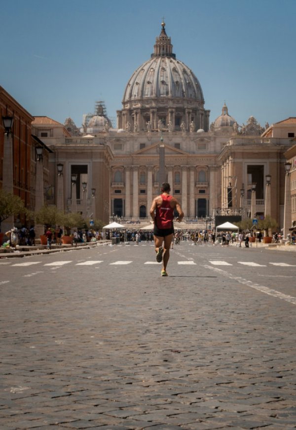Jogging Rome in the B&B Savoia  Area